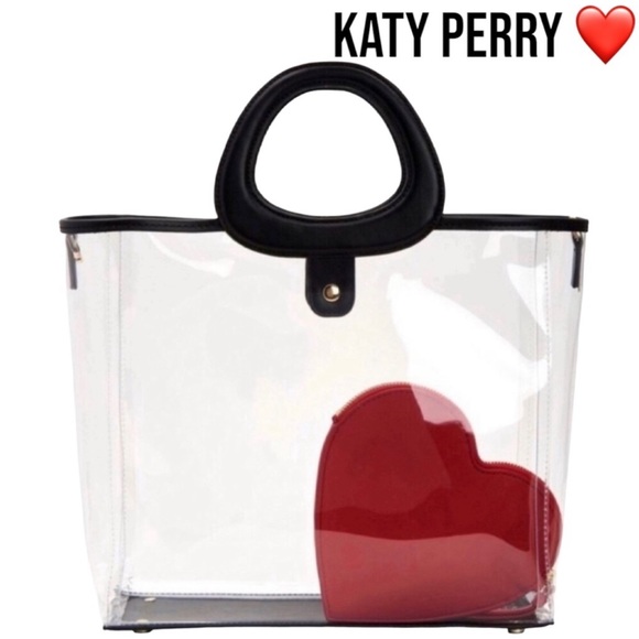 Katy Perry Heart ❤️ Clear Tote 👜 NWT - Picture 2 of 11